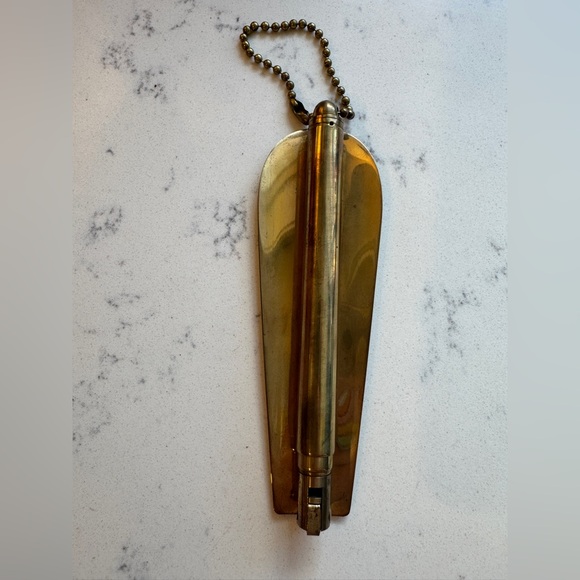 Antique Adjustable Brass Shoe Horn - Picture 6 of 6